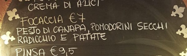 I Nuovi Piatti della Lavagna