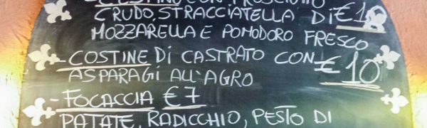 Nuovi piatti della settimana